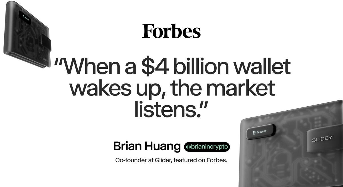 Glider in Forbes: Ether Prices Pull Back As Profit Taking Fuels Losses