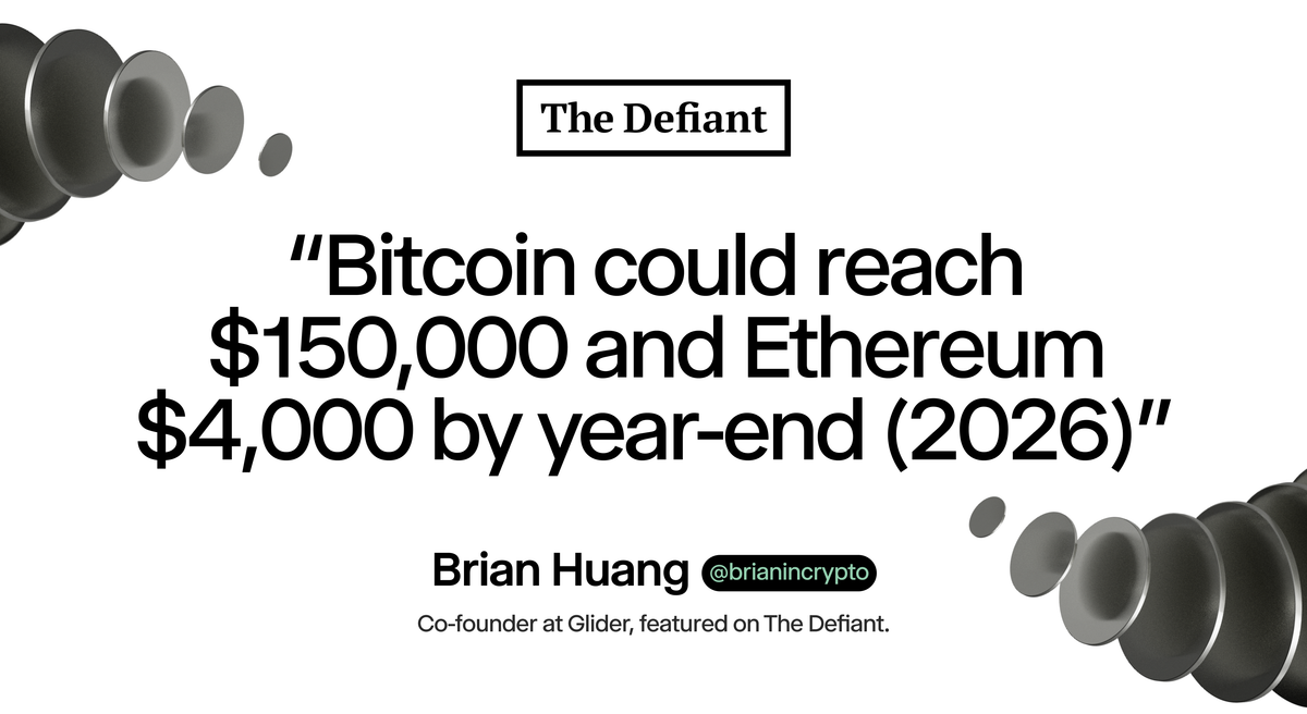 Glider in The Defiant: The Biggest Names in Crypto Predict New Bitcoin Highs and a Tokenization Boom in 2026