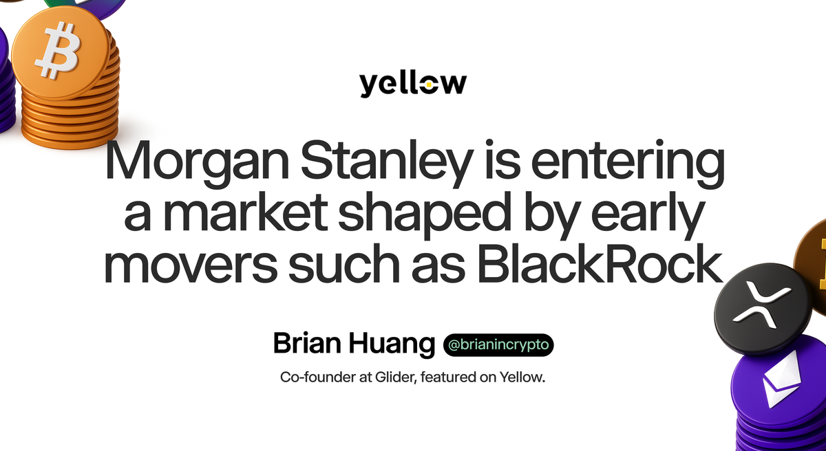 Glider in Yellow: It's Not About Bitcoin Anymore: Morgan Stanley's Filings Reveal The Monetary Endgame