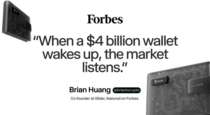 Glider in Forbes: Ether Prices Pull Back As Profit Taking Fuels Losses