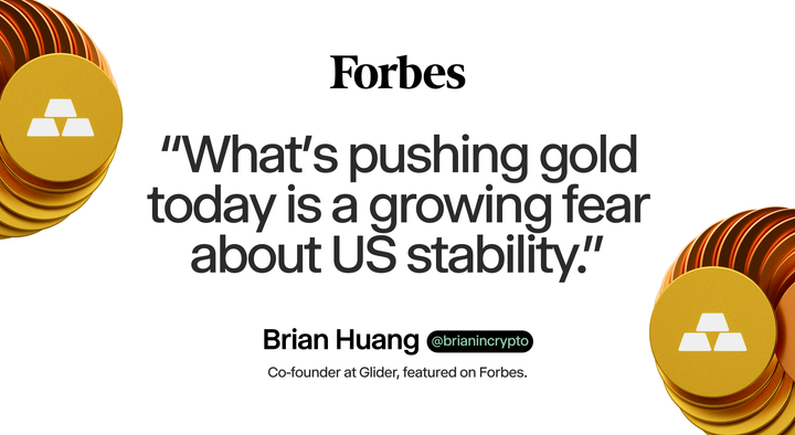 Glider in Forbes: Gold Sets Record Above $5,500, Leaving Crypto In The Dust